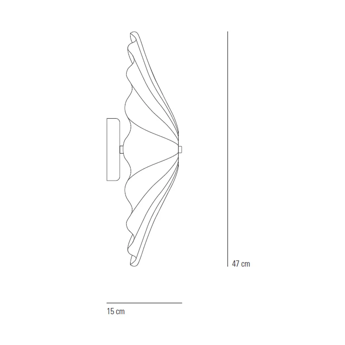 Original BTC Christie Wandleuchte, Ø: 47 cm, Messing antik