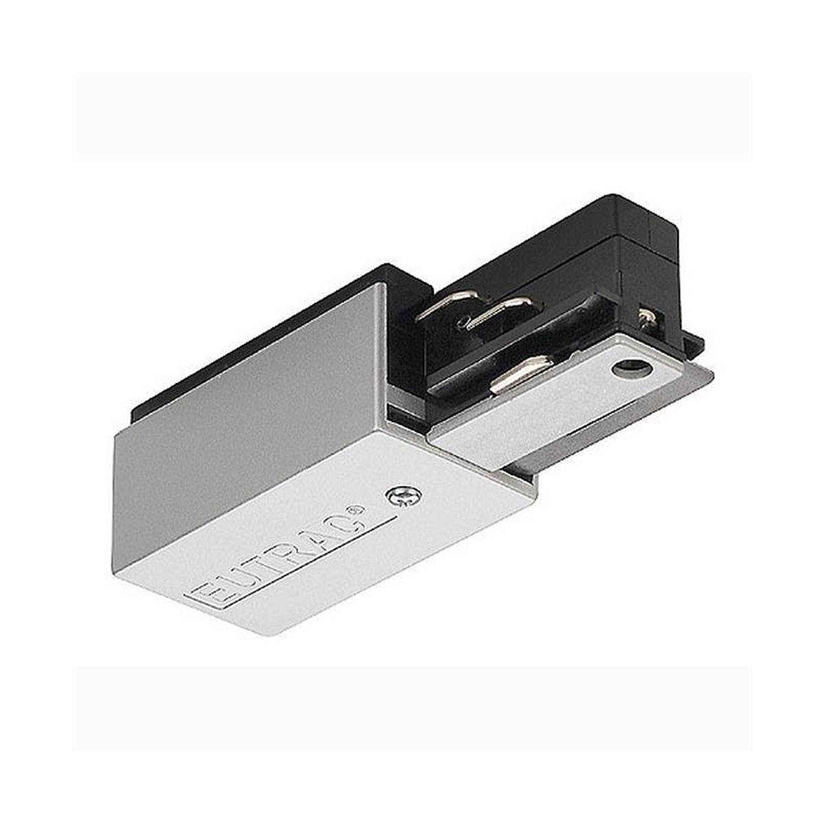 Eutrac 3-Phasen Seiteneinspeiser, Grau, Erde links