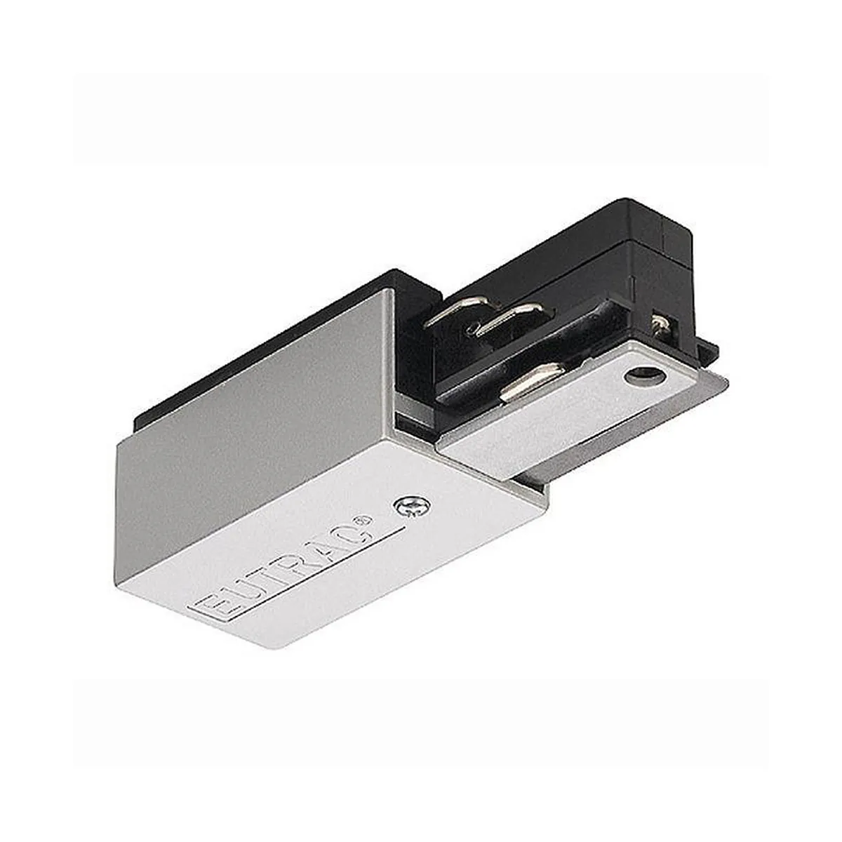 Eutrac 3-Phasen Seiteneinspeiser, Grau, Erde links