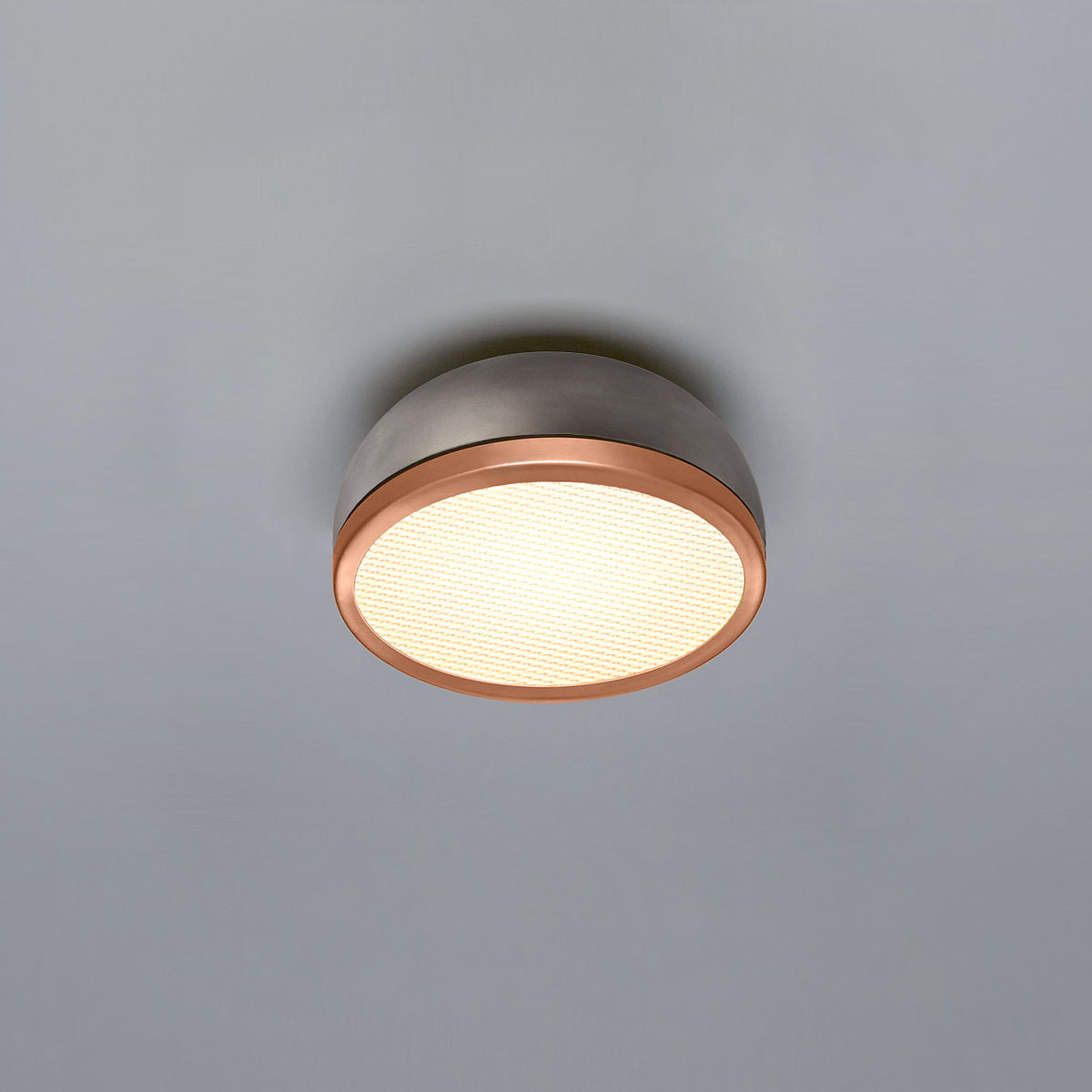 TOOY Molly 556.72 Wand- Deckenleuchte Ø: 20 cm, Zinn, Kupfer – diffuses, blendfreies Licht