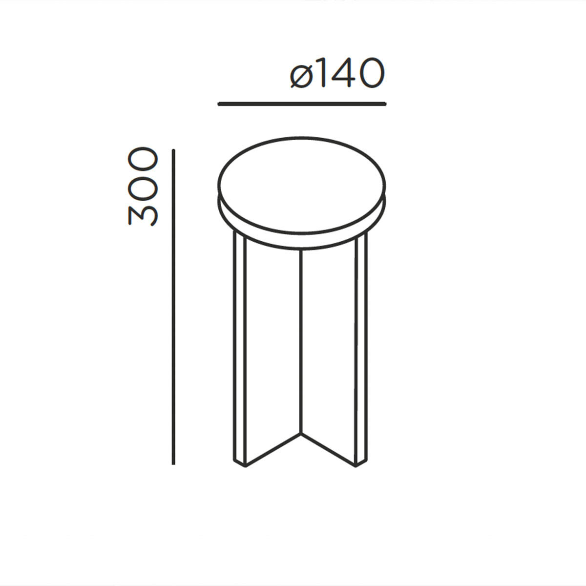 mir R Pollerleuchte, Anthrazit, H: 30 cm mir R Pollerleuchte, Cool Brown, H: 30 cm