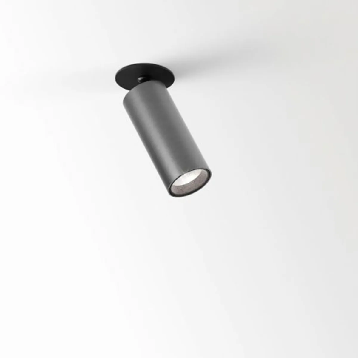 SPY 39 CLIP 93040 Einbaustrahler, Ø: 3,8 cm, L: 9,2 cm, Gebürstetes Anthrazit, Warmweiß 3000K, 40°