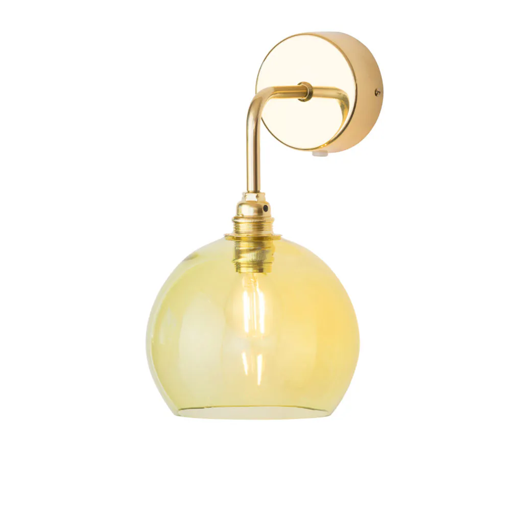 Rowan Wandleuchte S Ø 15,5 cm, Olive, Gold