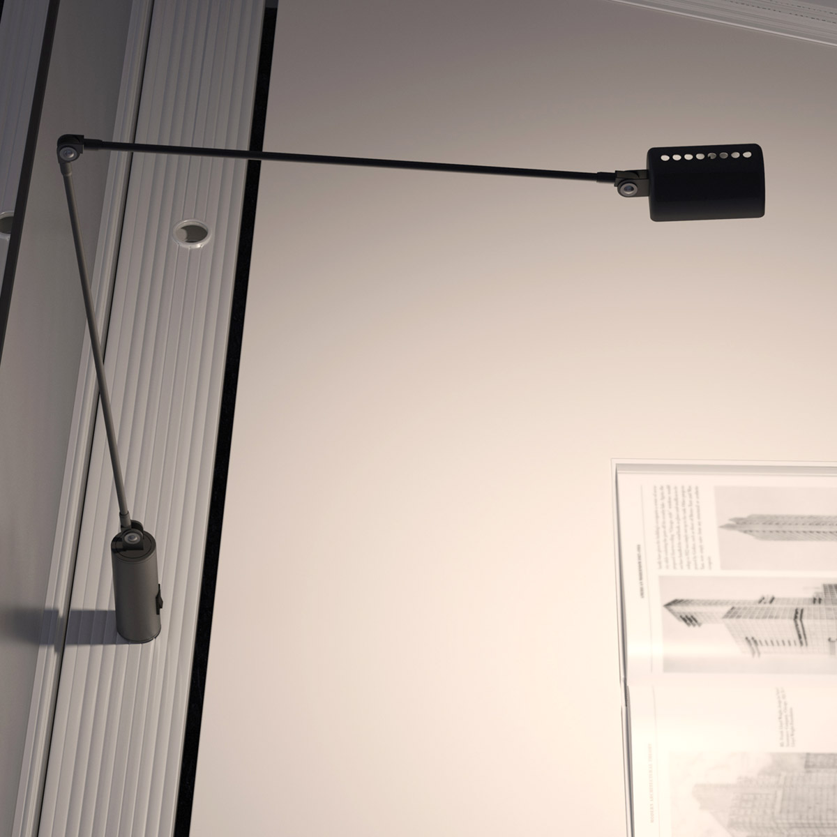 Daphine Cilindro LED Tischleuchte, H: 49 cm, Nickel gebürstet, Extra-Warmweiß 2700K