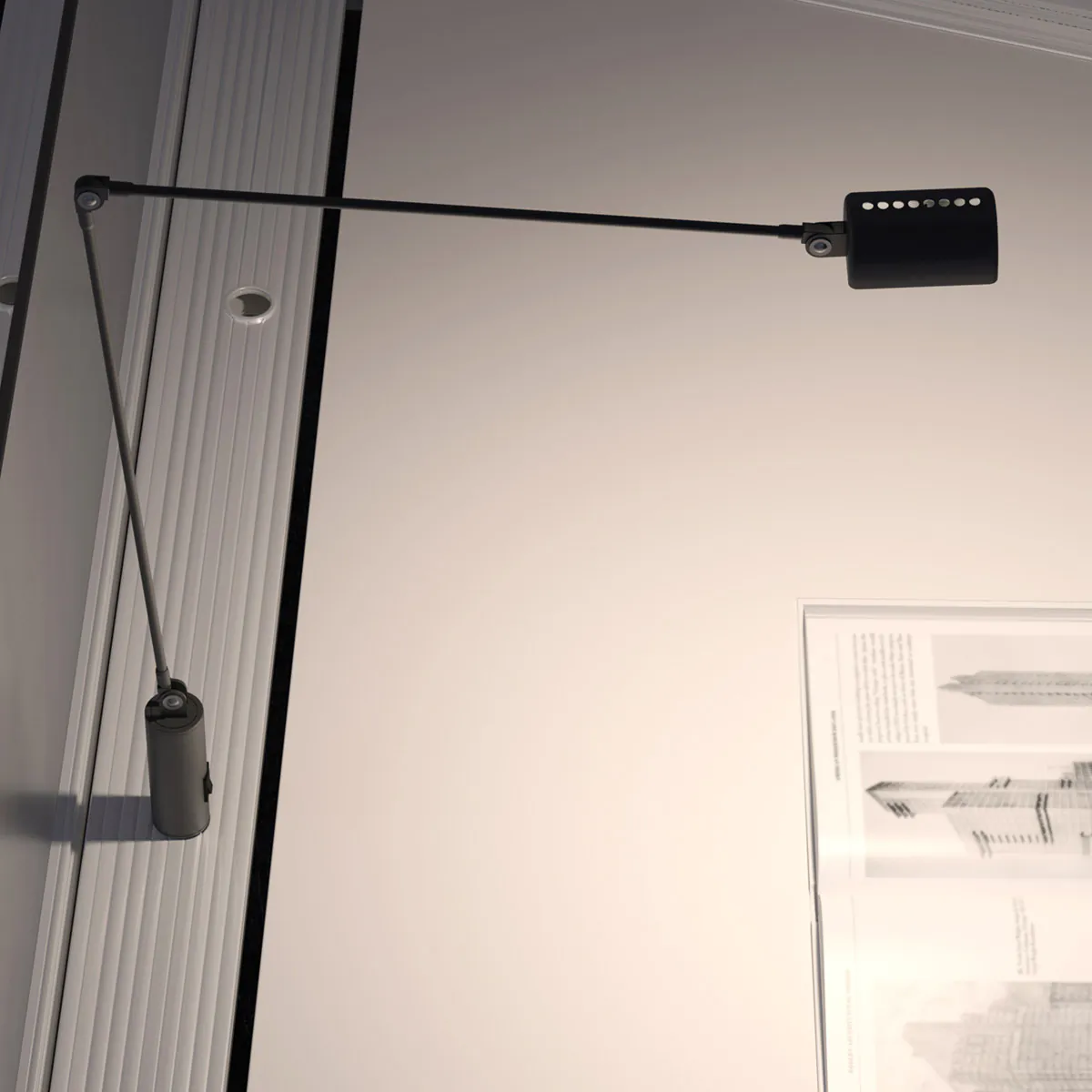 Daphine Cilindro LED Tischleuchte, H: 49 cm, Nickel gebürstet, Extra-Warmweiß 2700K