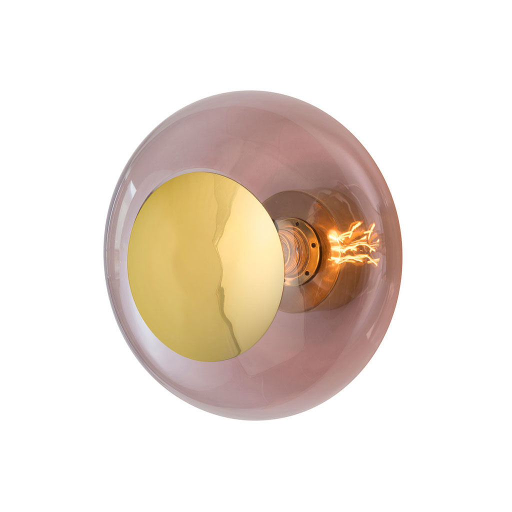 Horizon Wand-/ Deckenleuchte M Ø 29 cm, Obsidian, Gold