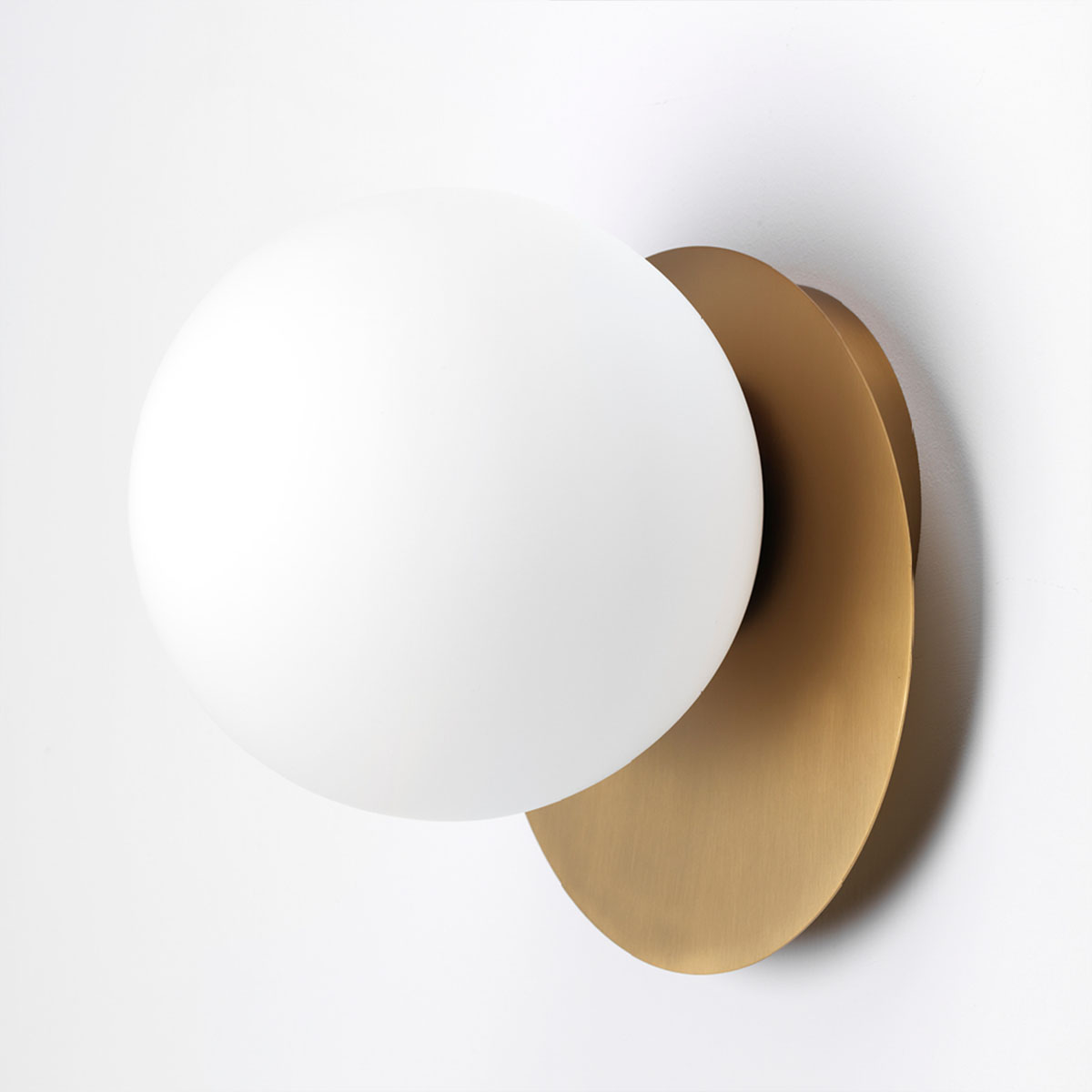 Vivida Pearl Designer-Wandleuchte, B: 24 cm, T: 25,5 cm, Gold – diffuses, blendfreies Licht