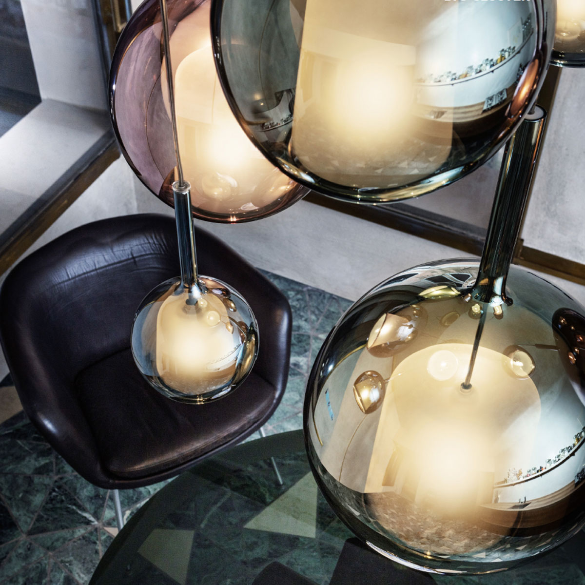 Penta Light Glo 0811-20 Mini Pendelleuchte Ø: 13 cm Hängelampe – Glasleuchte in Bronze Glas, handgefertigt in Italien, weiche Lichtstimmung, sorgt für stilvolle Akzente im Wohnzimmer, ideal über Esstisch, Küche oder Wohnzimmer