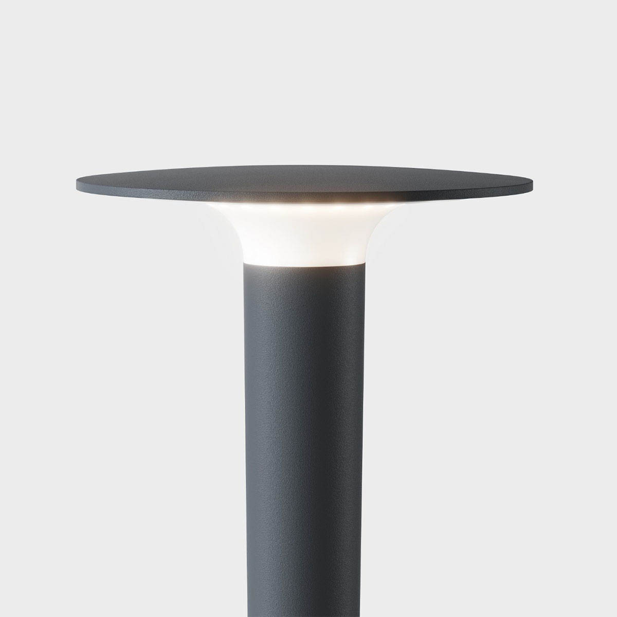 lix spike solar Erdspießleuchte, H: 85 cm, Deep Black Detail der länglichen Erdspießleuchte schwarz