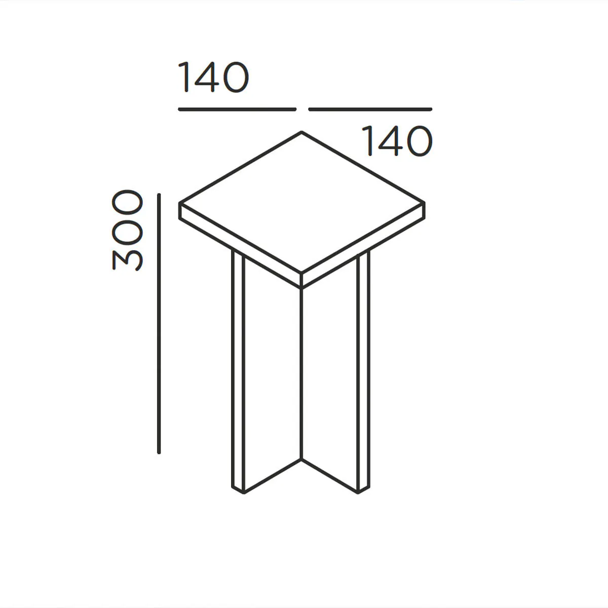 mir X Pollerleuchte, Cool Brown, H: 30 cm