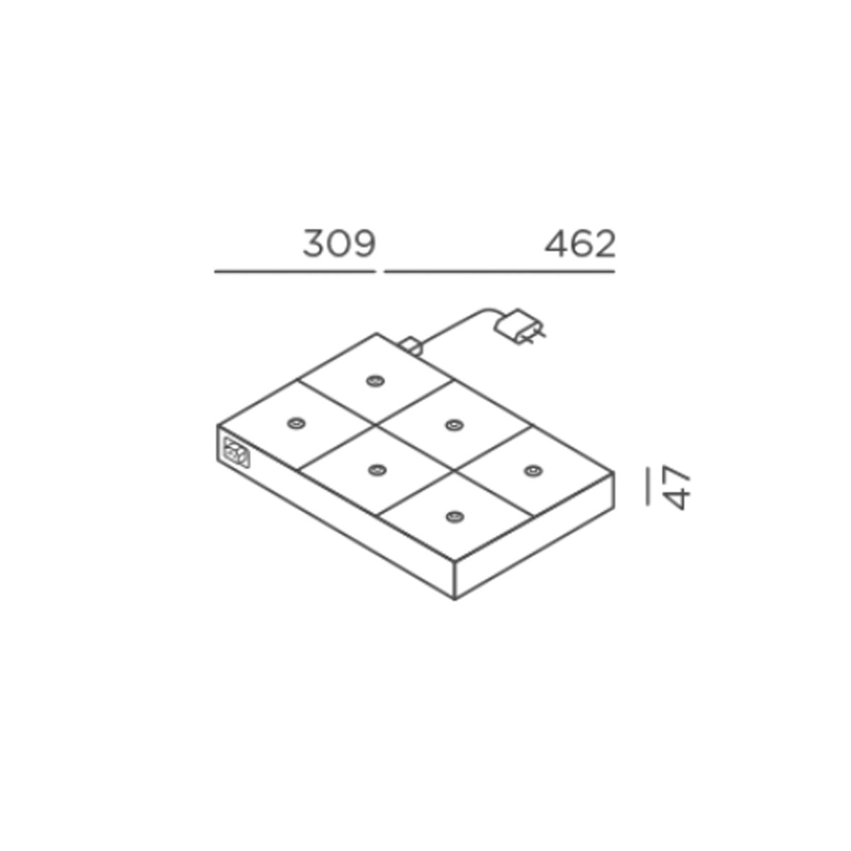 multi charging base, Schwarz