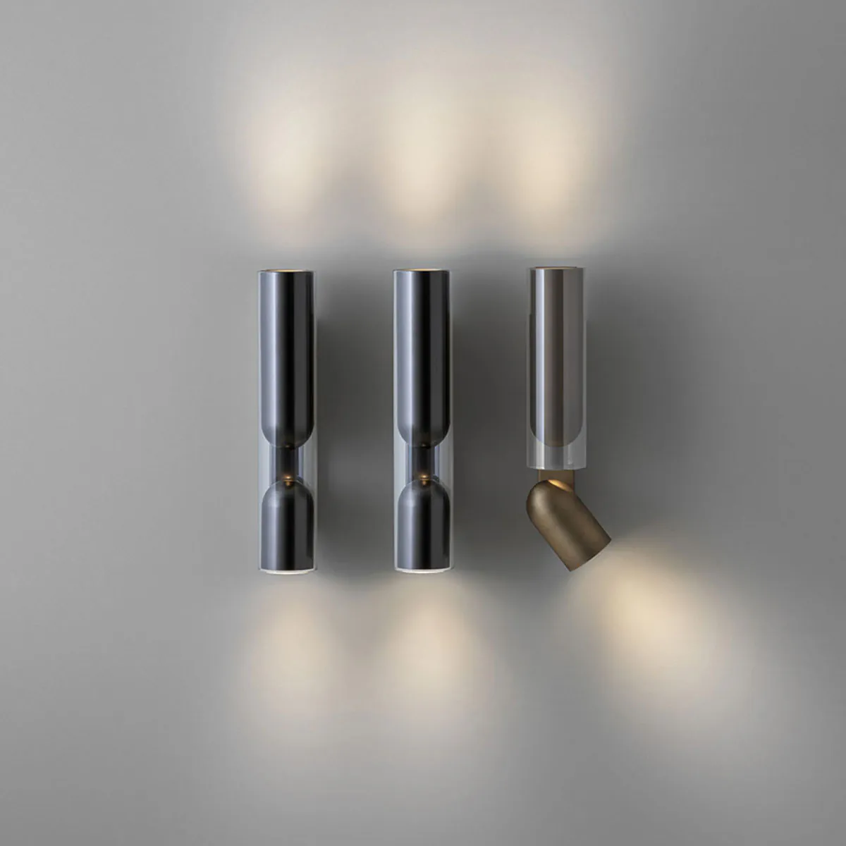 Clash 1699-31 Wandleuchte H: 30 cm, Schwarz Matt, Schwenkbar