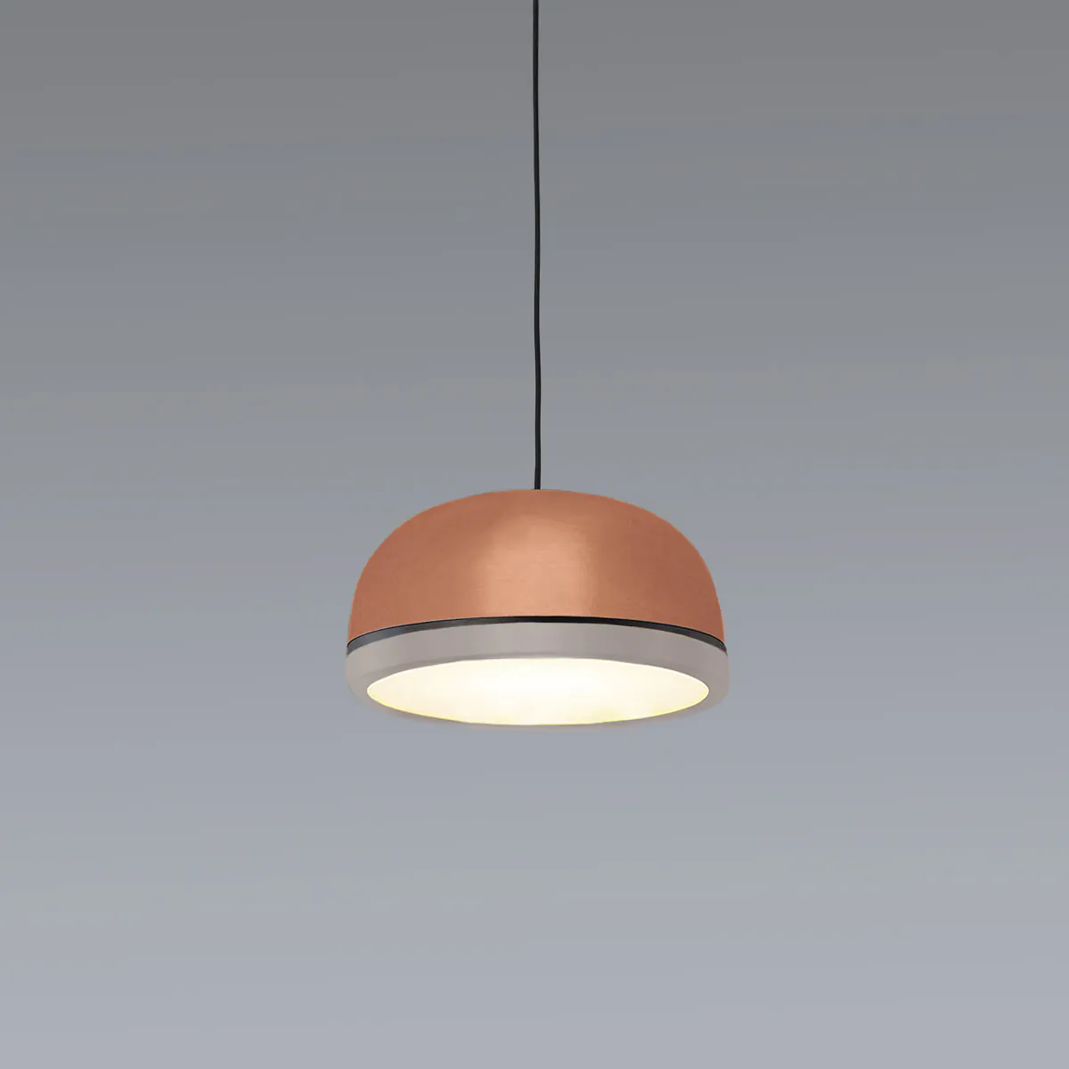 Molly 556.22 Pendelleuchte Ø: 20 cm, Kupfer, Sandgrau