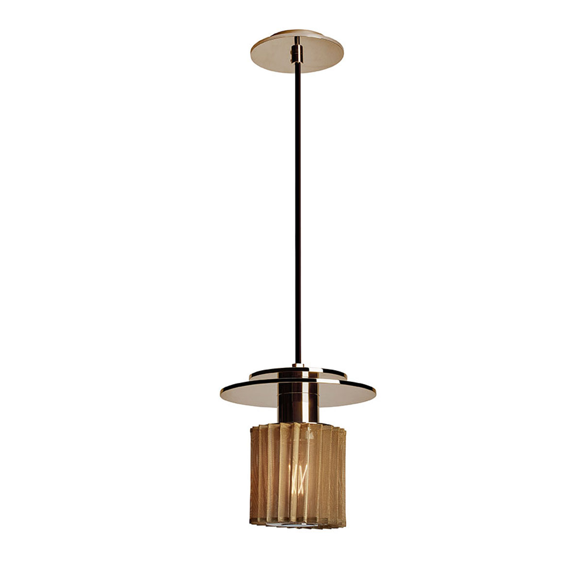 In The Sun 190 Pendelleuchte Gold, Netz Gold Ø 19 cm – stilvolle Designerlampe des Herstellers DCW Editions ideal über einer Kochinsel