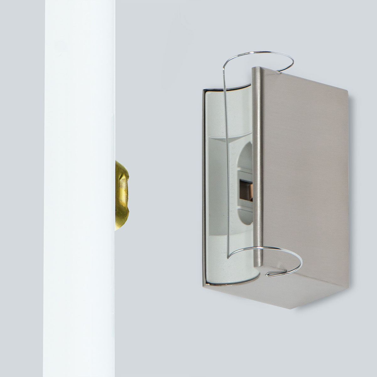 Linestra 7b Wand-/ Deckenleuchte, H: 30 / 50 cm, Fassung ohne Leuchtmittel, Kupfer, Mit Klammer