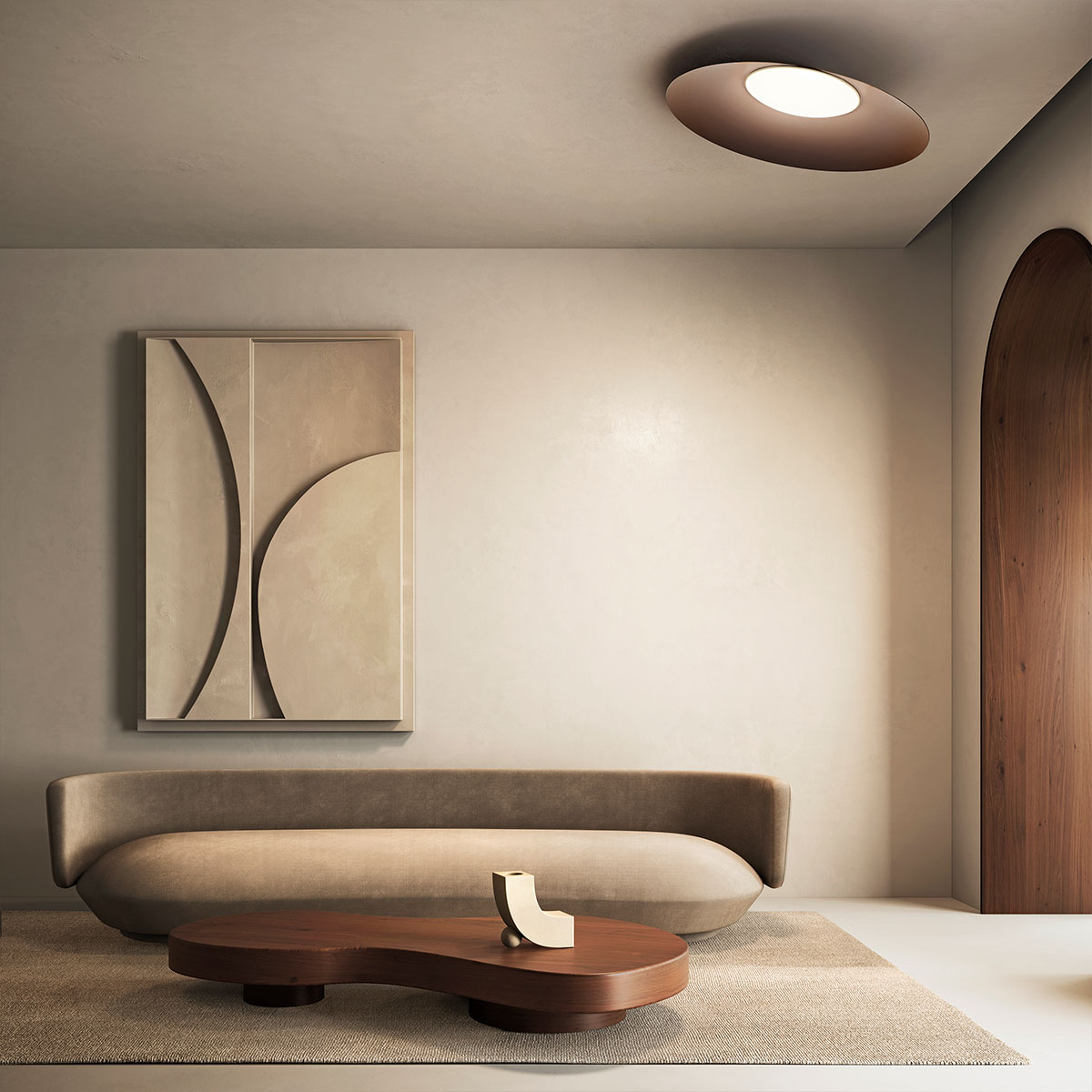 Kate Deckenleuchte, Ø: 90 cm, Extra-Warmweiß 2700K Kate Deckenleuchte, Ø: 90 cm, Warmweiß 3000K