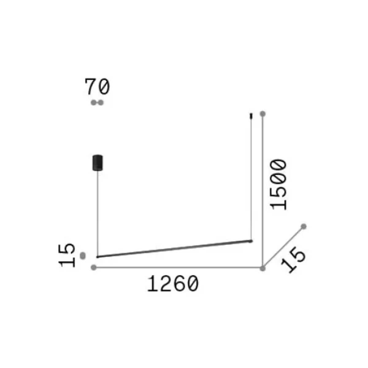 Essence SP d126 3000k Pendelleuchte, L: 126 cm, Weiß Essence SP d126 3000k Pendelleuchte, L: 126 cm, Schwarz
