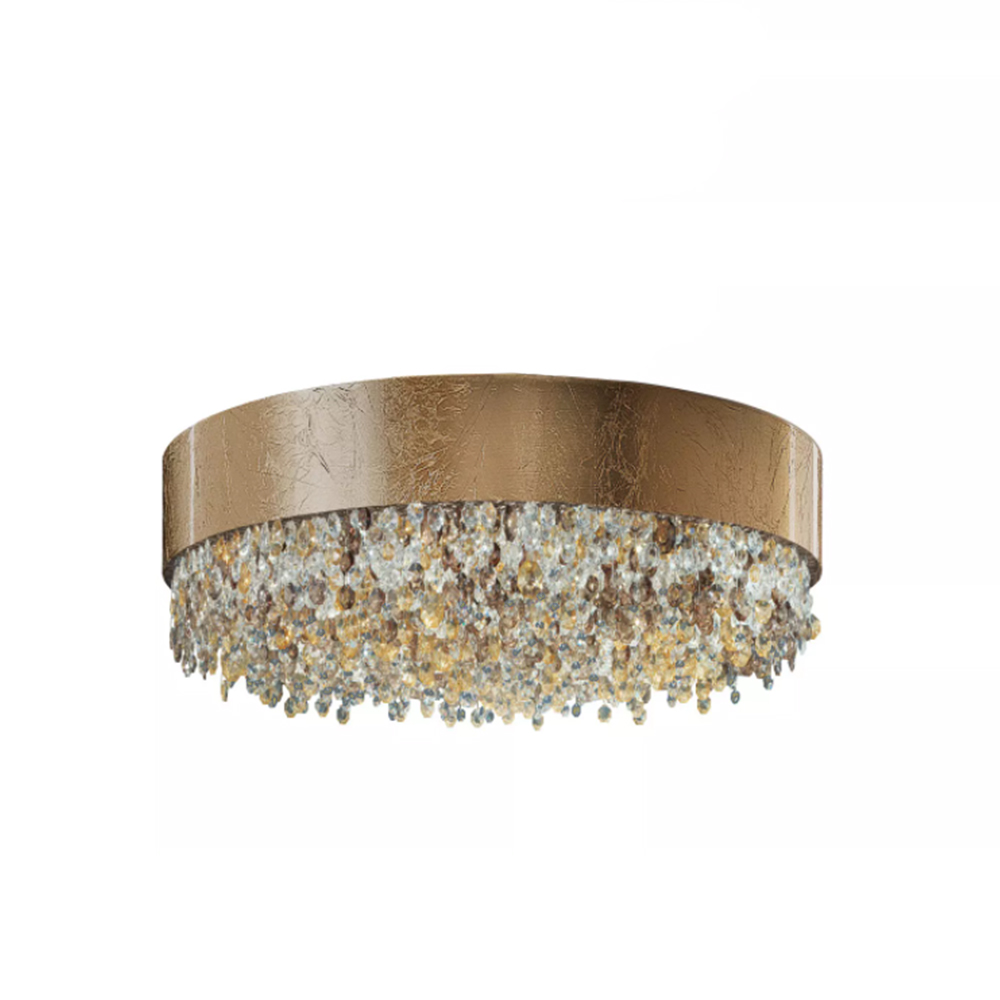 Olà PL6 40 Deckenleuchte, Blattgold, Ø: 40 cm, Retrofit Olà PL12 120 Deckenleuchte, Blattgold, Ø: 120 cm, LED-Modul