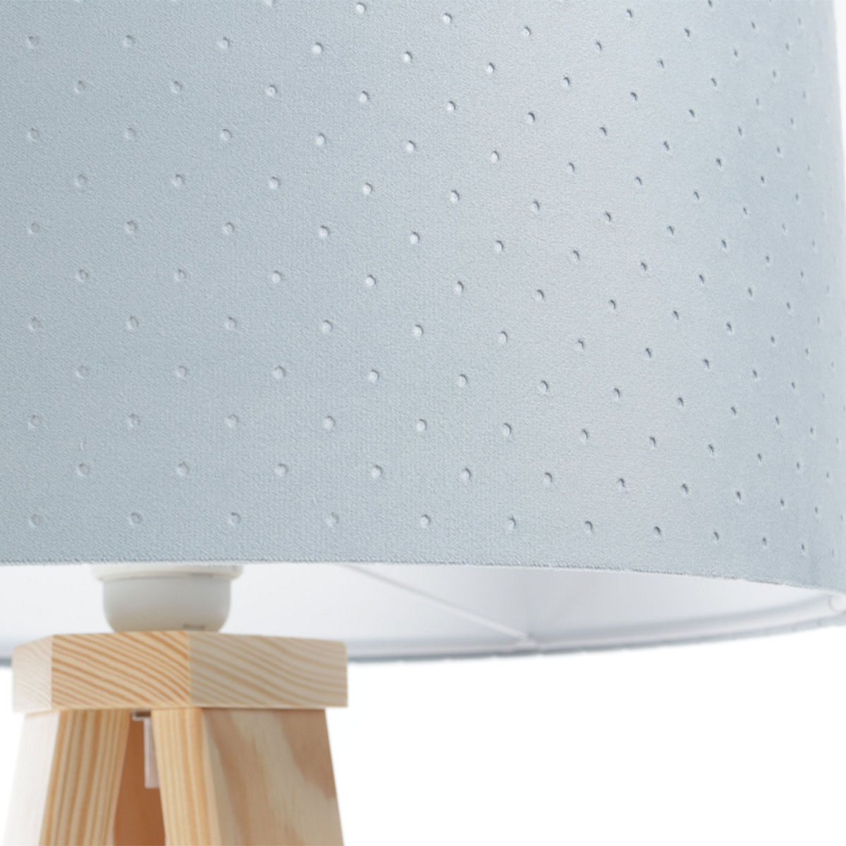 Kinder Stehleuchte, Hellblau, Weiß,  Ø: 60 cm