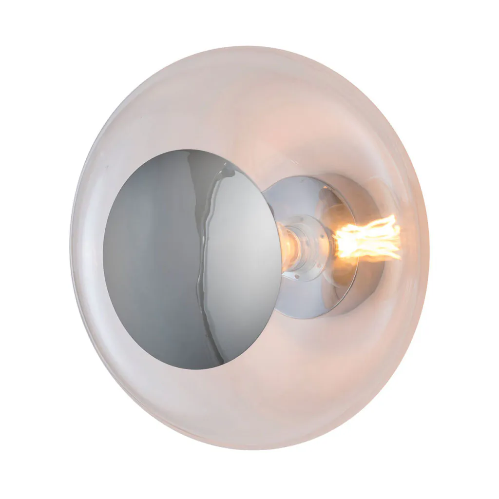 Horizon Wand-/ Deckenleuchte L Ø 36 cm, Clear, Silber Horizon Wand-/ Deckenleuchte L Ø 36 cm, Clear, Silber