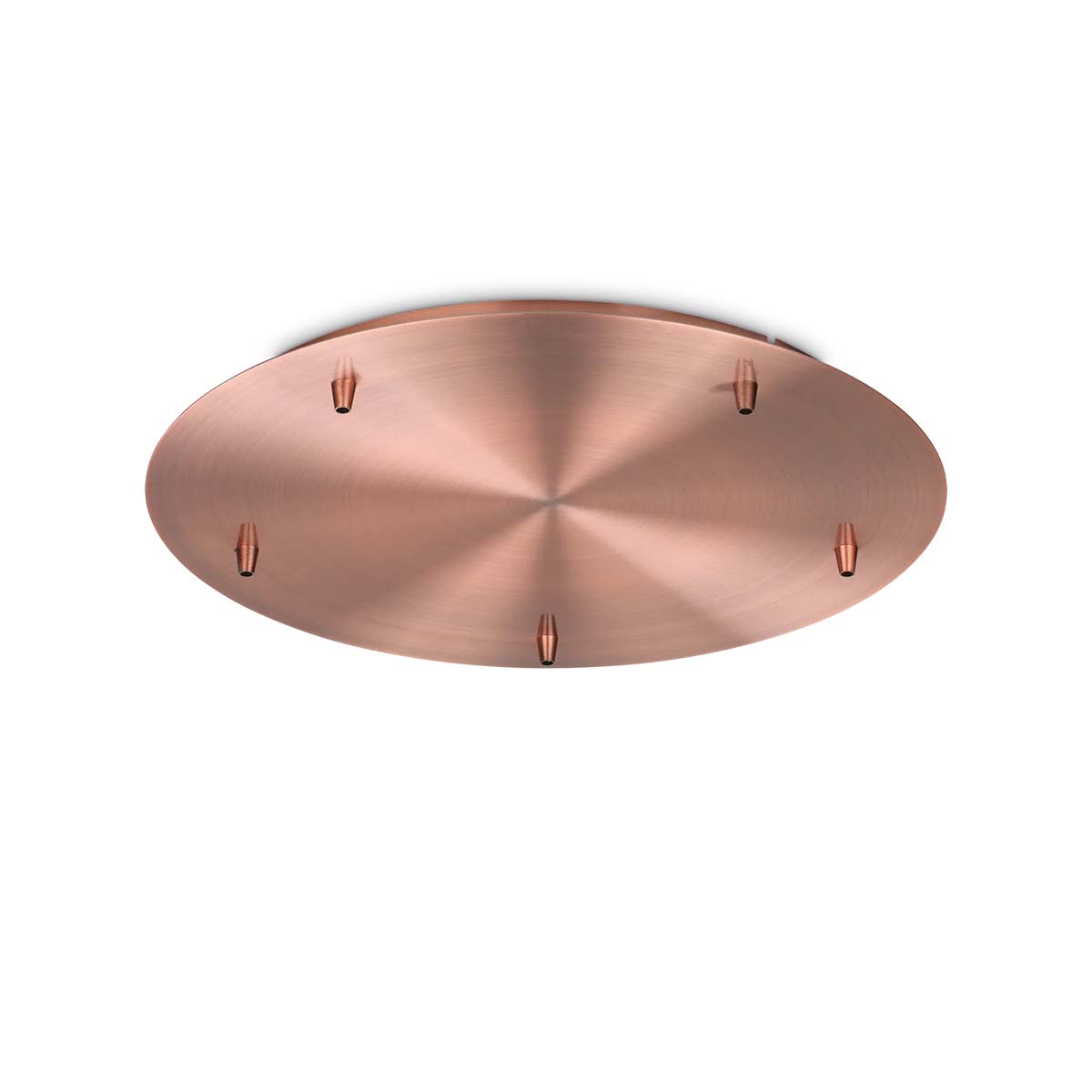 Ideal Lux Lampen Baldachin rund 5-fach Ø: 46 cm, H: 2,5 cm, Kupfer
