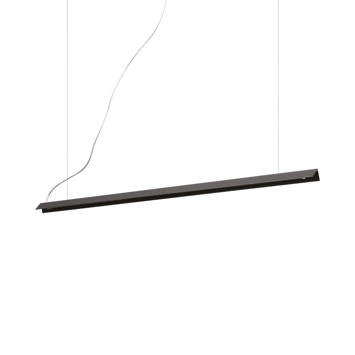 V-line SP Pendelleuchte, L: 110 cm, Schwarz