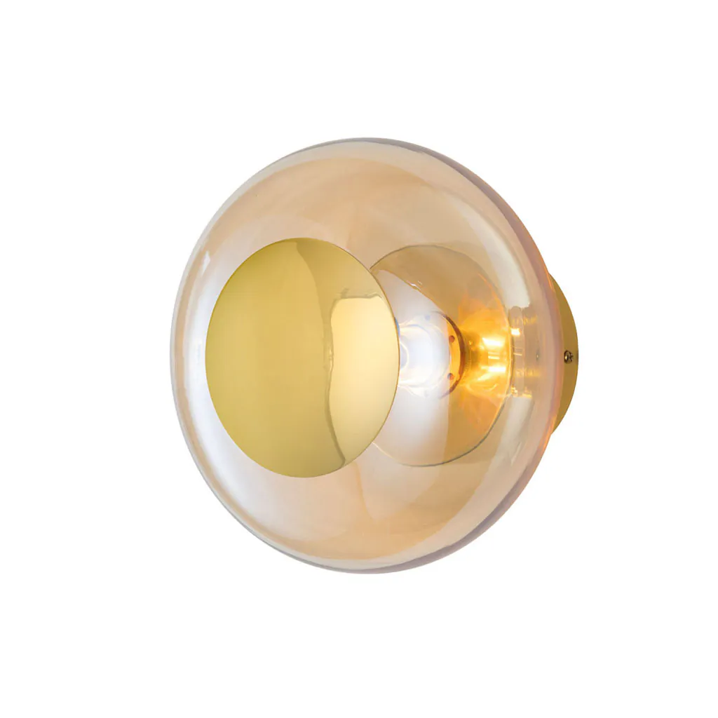 Horizon Wand-/ Deckenleuchte S Ø 21 cm, Golden Smoke, Gold