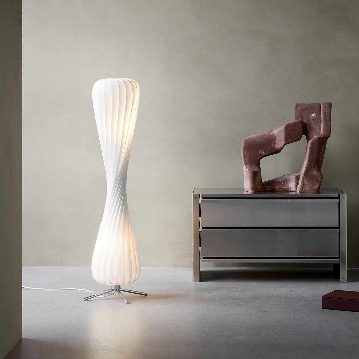 TR7 Stehleuchte, PC / Vliesstoff, Ø: 25 cm, H: 148 cm