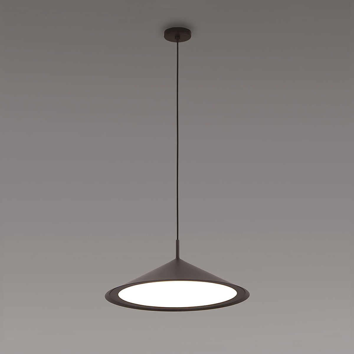 Gordon 561.24 Pendelleuchte Ø: 44 cm, Schwarz Matt