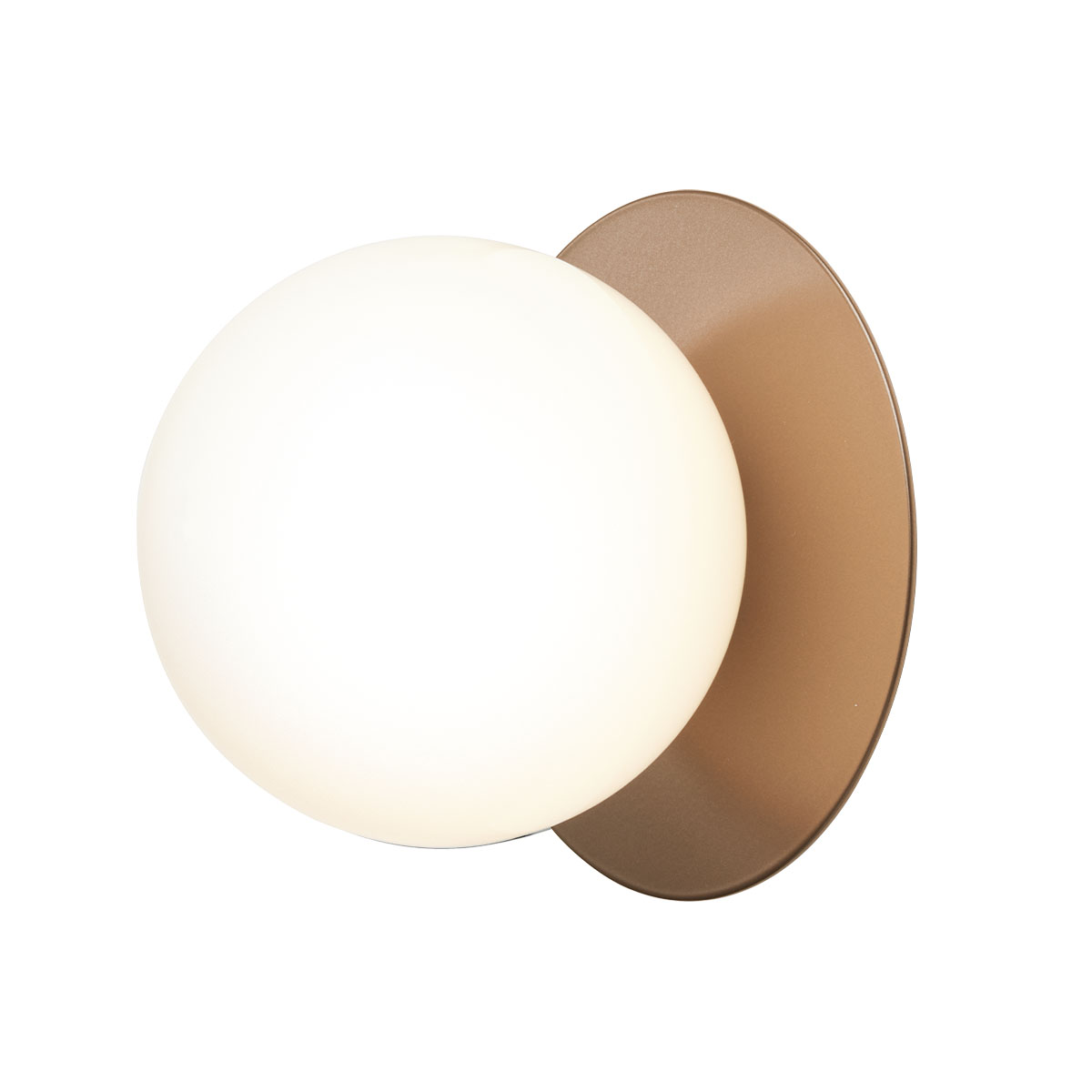 Liila 1 Large Wand- und Deckenleuchte, Ø: 24,5 cm, Dunkelbronze, Opalglas Liila 1 Large Wand- und Deckenleuchte, Ø: 24,5 cm, Dunkelbronze, Opalglas