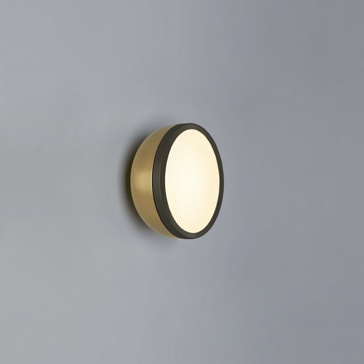 Molly 556.71 Wand - Deckenleuchte Ø: 15 cm, Messing, Schwarz