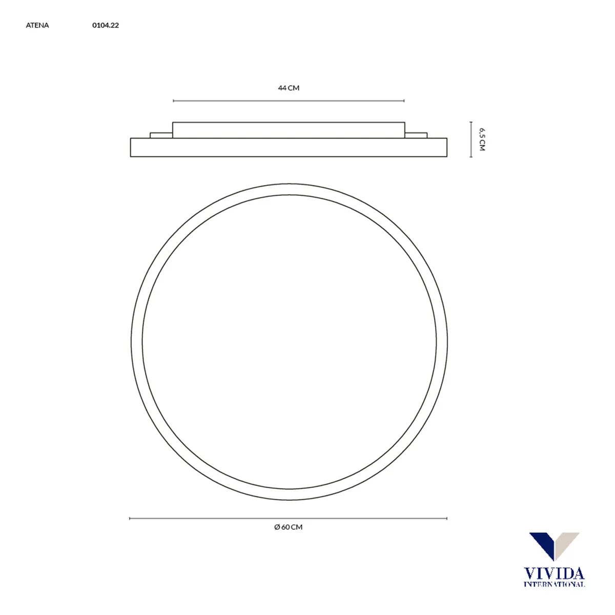 Atena Deckenleuchte, Silber + Kupfer, Ø: 60 cm