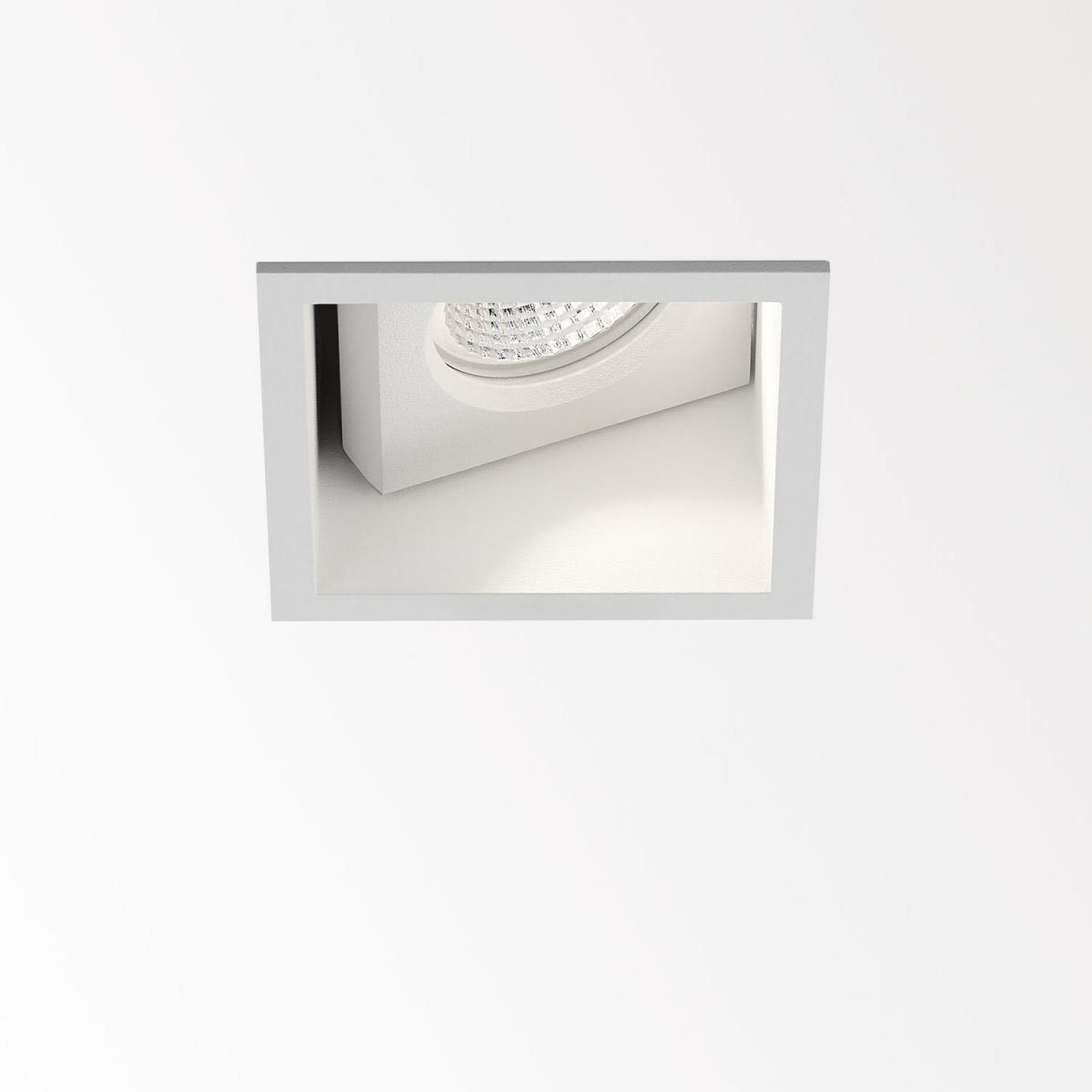 CARREE ST OK LED 93033 Einbaustrahler, B: 8,6 cm, L: 8,6 cm, Weiß, Warmweiß 3000K