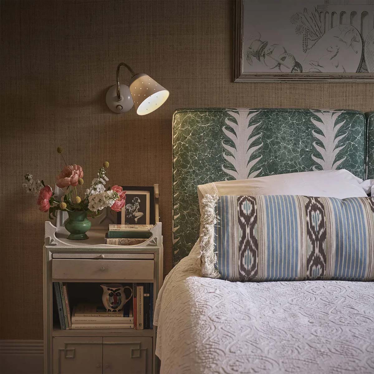 Alma Wandleuchte, H: 15 cm, B: 16,5 cm, Korall, Ohne Dimmer Alma Wandleuchte, H: 15 cm, B: 16,5 cm, Algengrün, Mit Dimmer, Stecker und Schalter