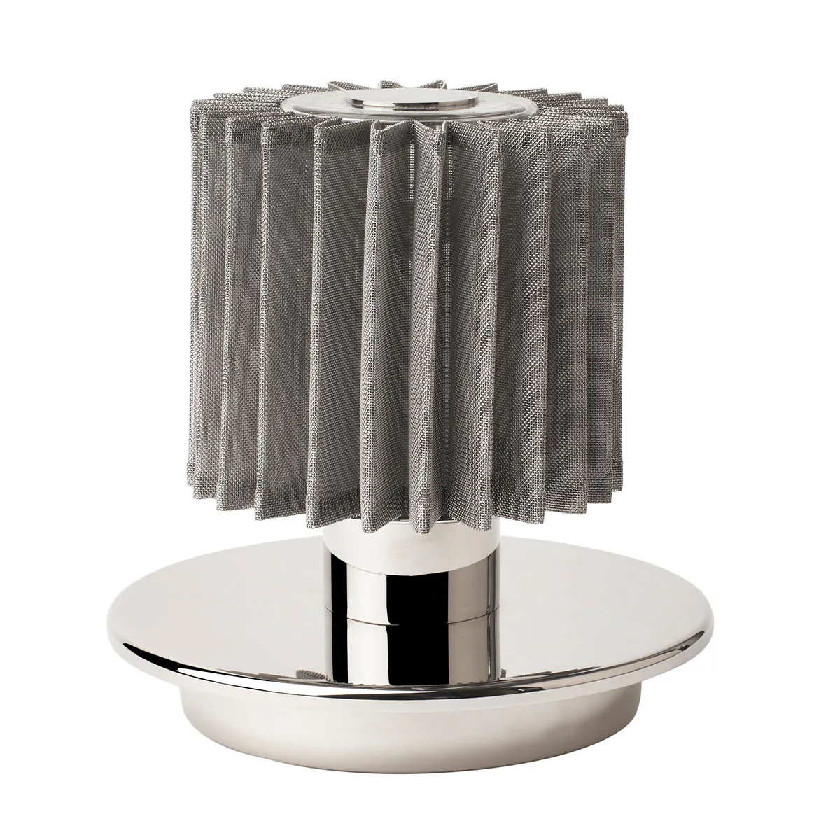 In The Sun 130 Akku Tischleuchte, Ø: 13 cm Silber, Netz Silber – exklusives Design des Herstellers DCW Editions ideal am Schreibtisch