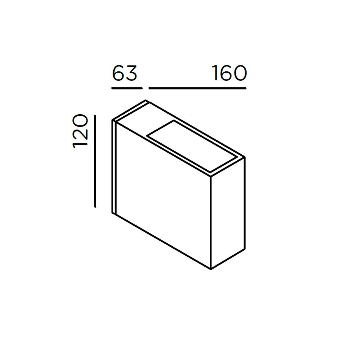eye Wandleuchte, H: 12 cm, T: 16 cm, Anthrazit eye Wandleuchte, H: 12 cm, T: 16 cm, Deep Black