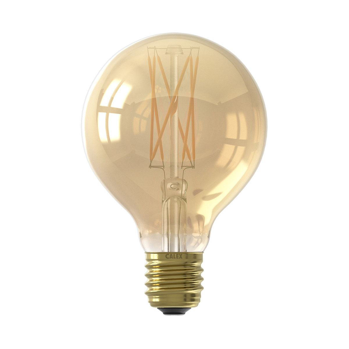 Calex Globe LED Filament Lampe G95 4,5W E27 gold dimmbar