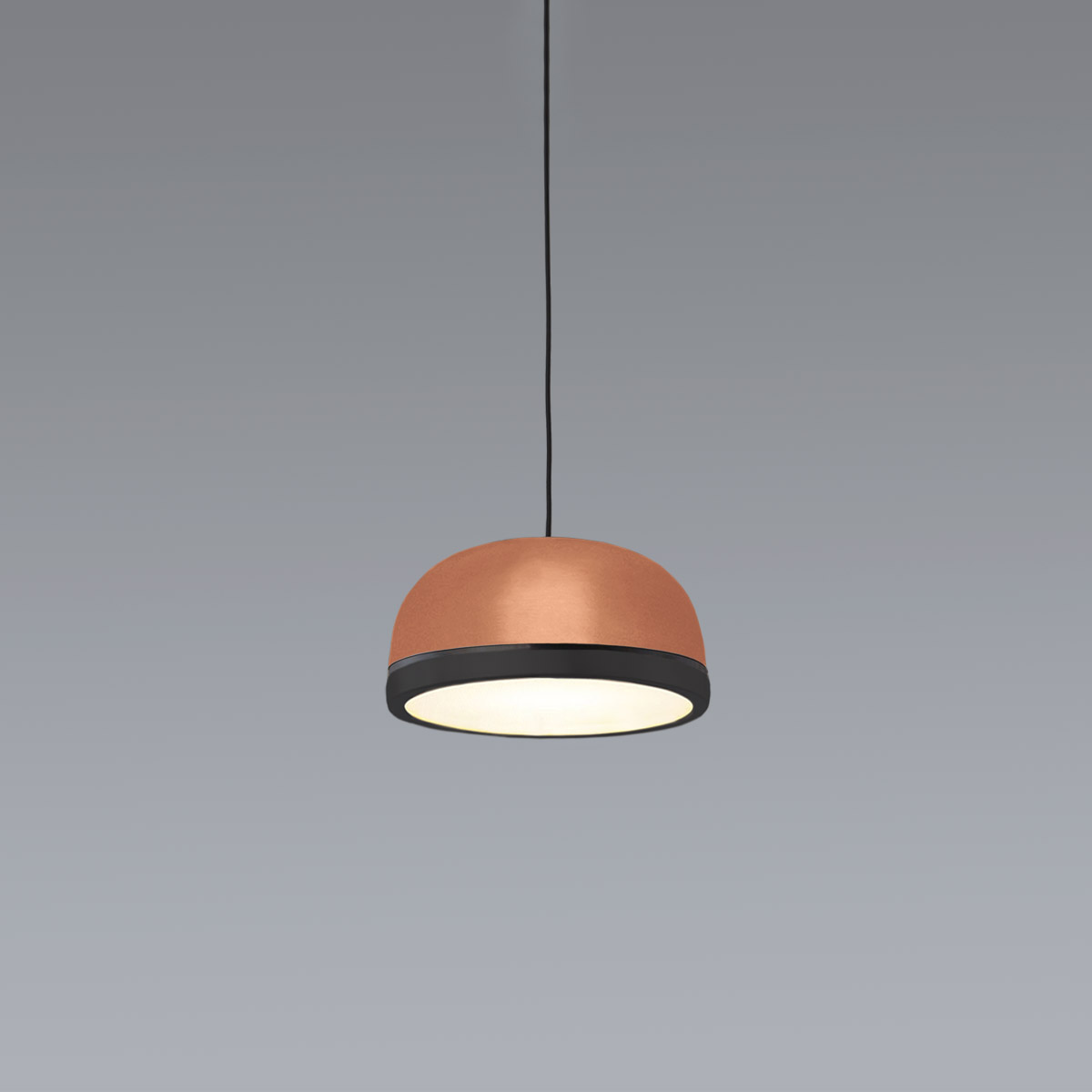 Molly 556.21 Pendelleuchte Ø: 15 cm, Kupfer, Schwarz