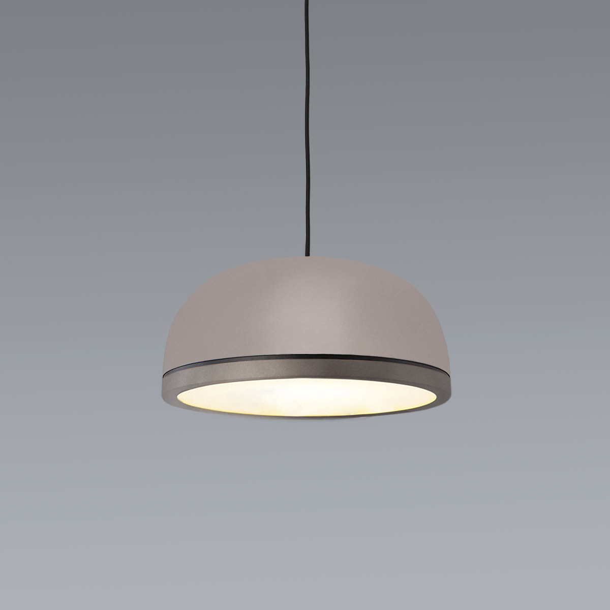 TOOY_Molly_556.21-22-23-6 TOOY Molly 556.23 Pendelleuchte Ø: 38 cm, Sandgrau, Zinn – diffuses, blendfreies Licht