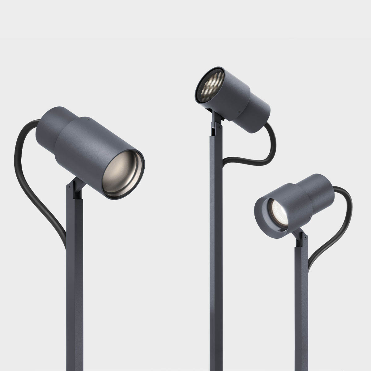 piek cover C, Anthrazit Funktionales Zubehör für den piek Leuchtenkopf in Farbe anthrazit