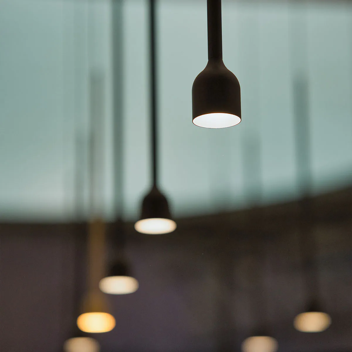 Hail Pendelleuchte Ø: 3,4 cm, Schwarz matt, Warmweiß 3000K