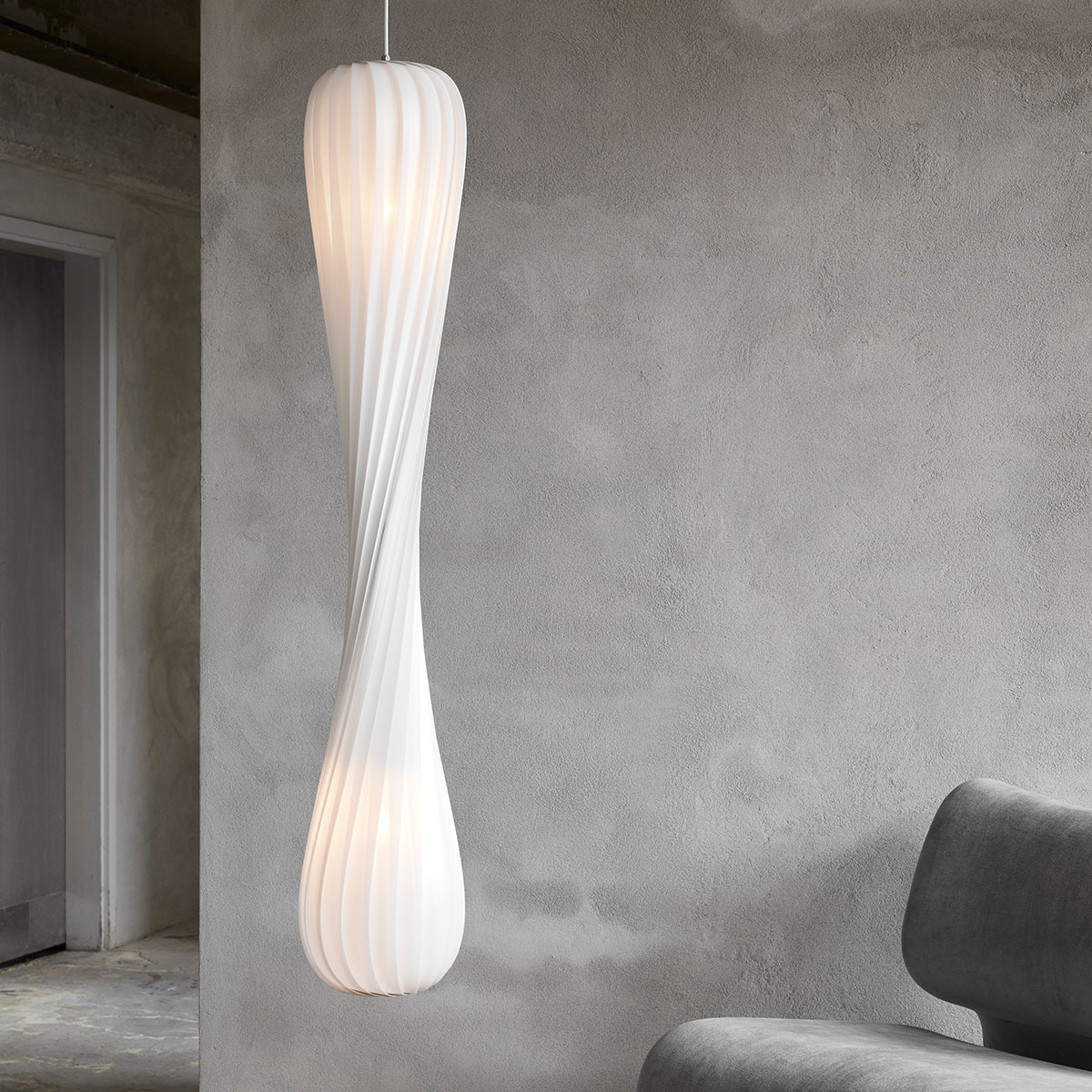 Tom Rossau TR7 Pendelleuchte PC / Vliesstoff Ø: 25 cm, H: 145 cm