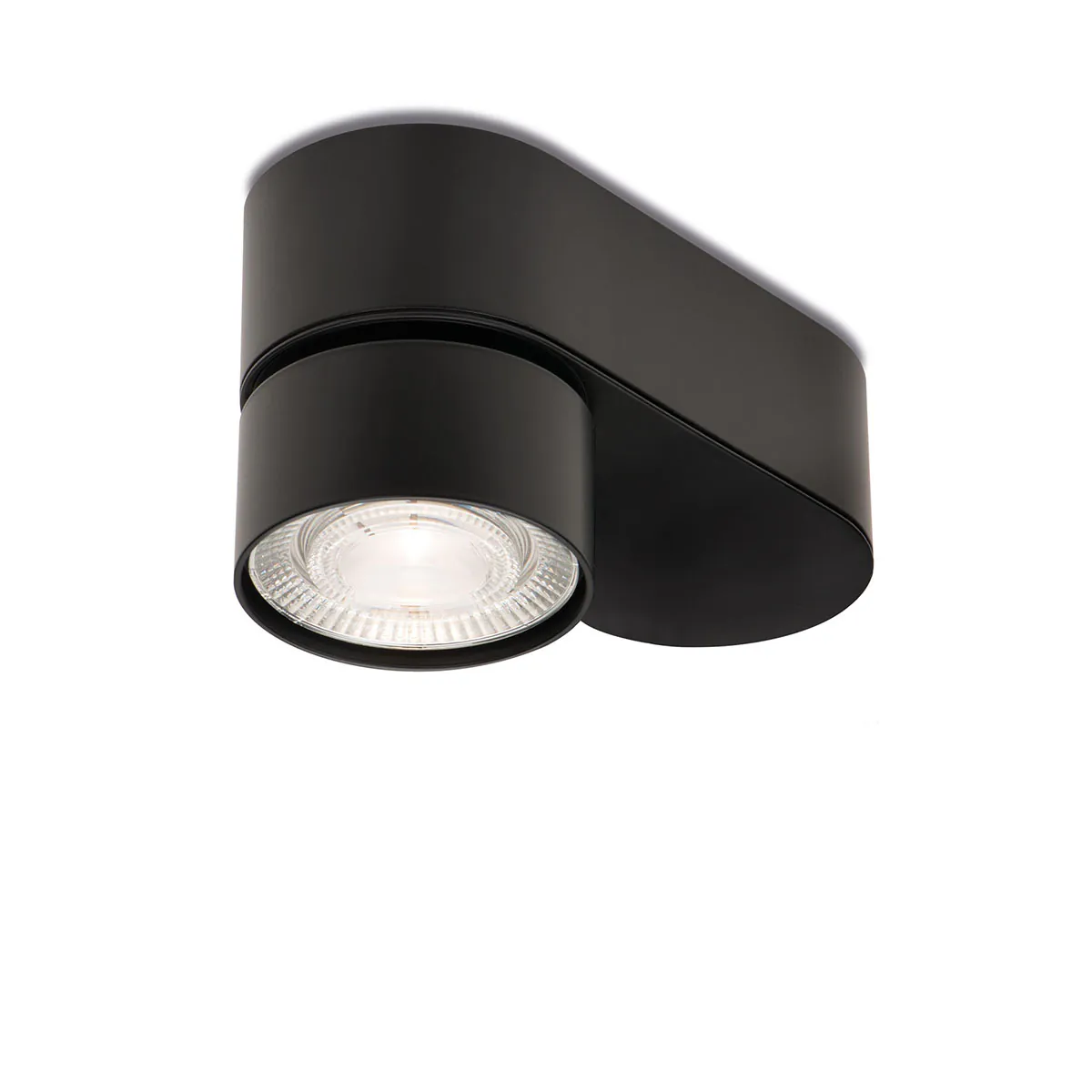 Wittenberg 4.0, wi4-ab-1ov Aufbaustrahler, Schwarz matt, Warmweiß 3000K, Flood 38°, Bluetooth