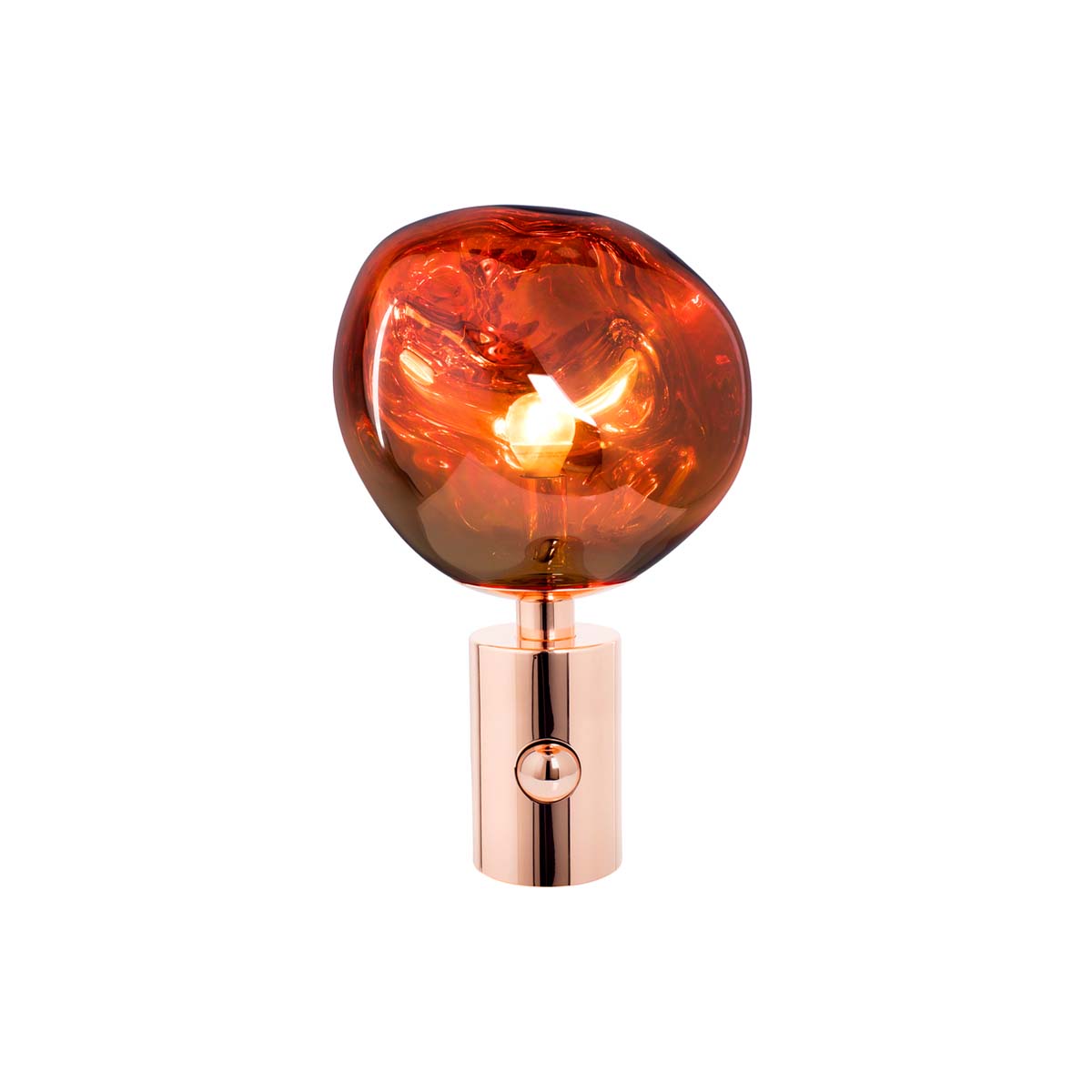 Tom Dixon Melt Tischleuchte, Ø: 28 cm, H: 43,1 cm, Kupfer