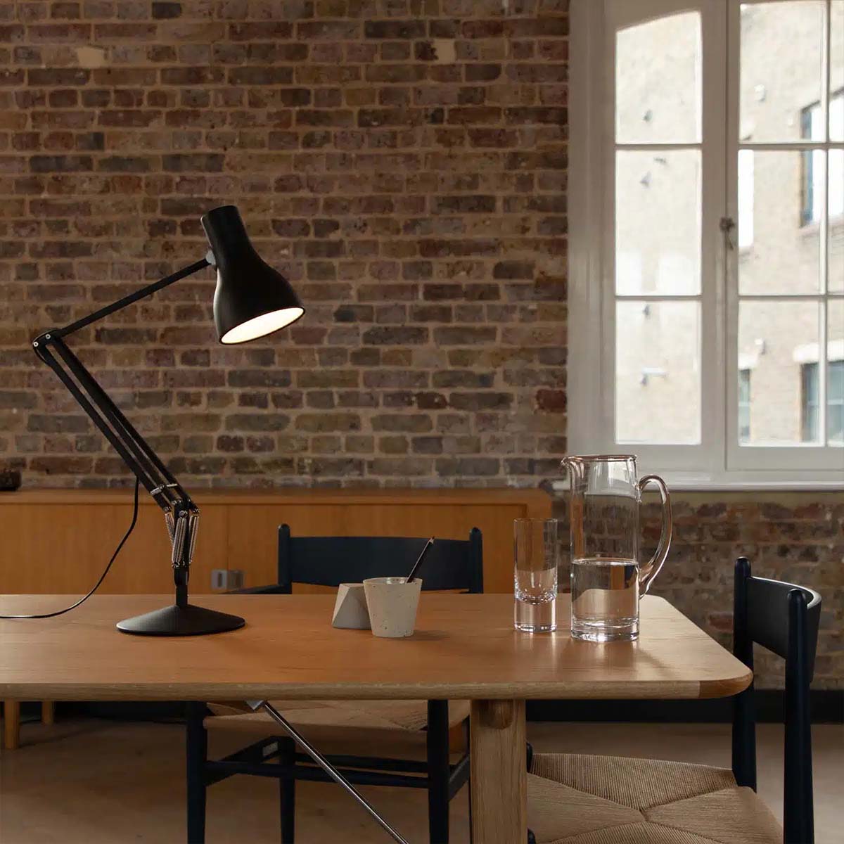 Anglepoise Type 75 Tischleuchte, H: max. 90 cm, Silver Lustre