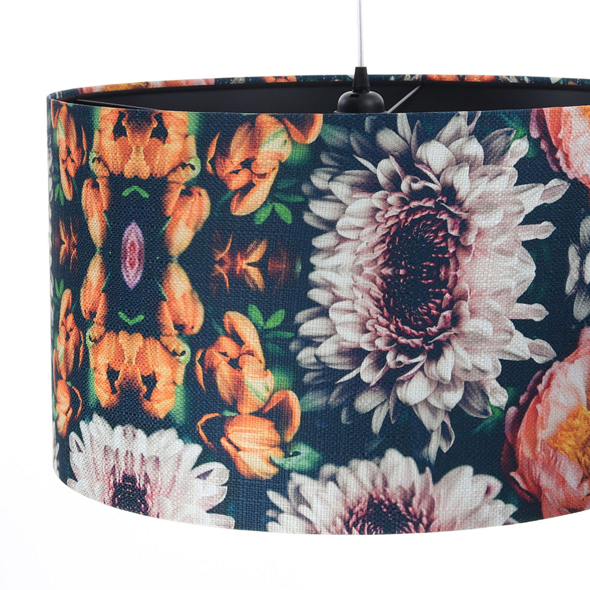 Pendelleuchte Portland Gardenia, Schwarz,  Ø: 50 cm