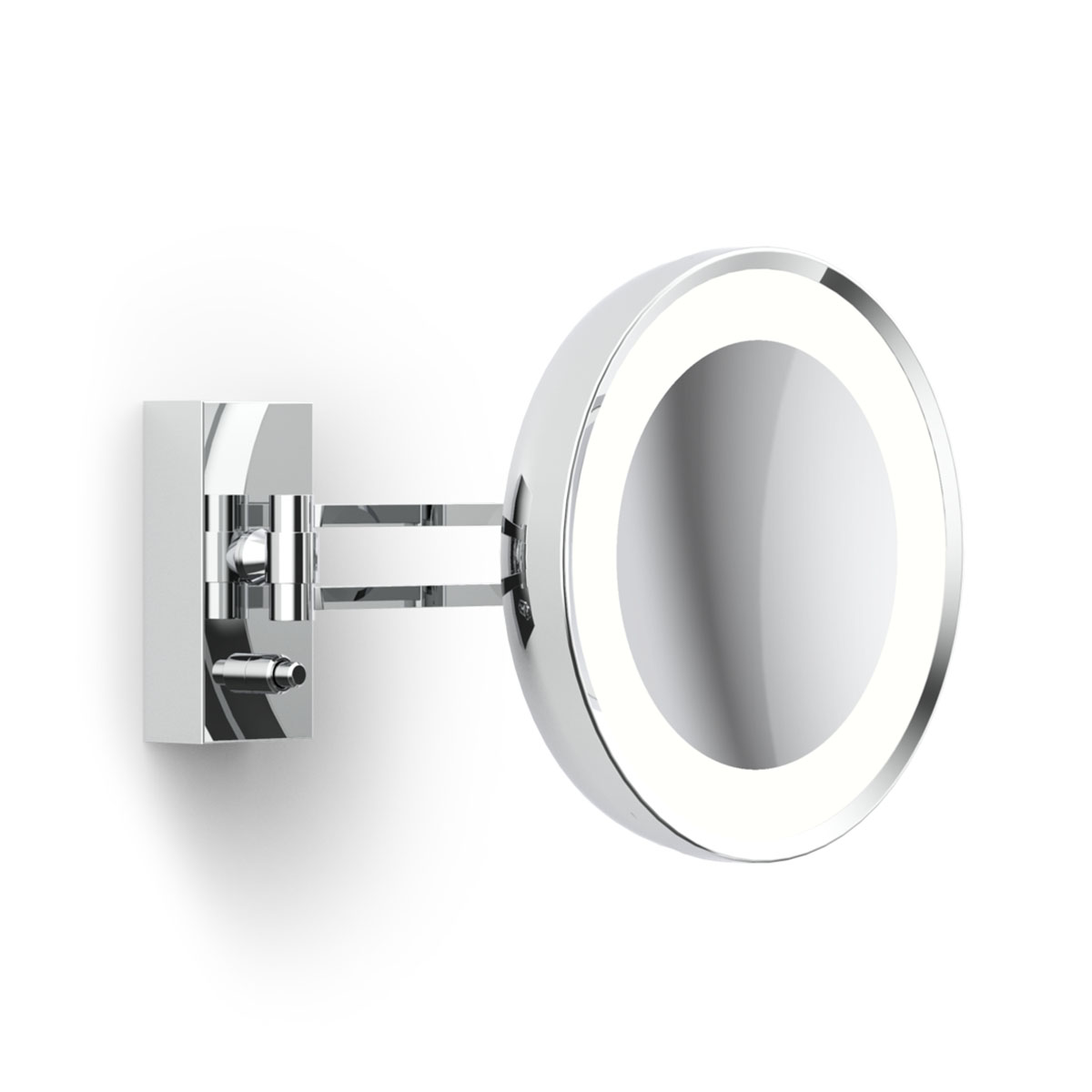 Eleganter Schminkspiegel mit Beleuchtung – Decor Walther BS 36 7x Kosmetik, Schminkspiegel mit Licht Bad, H: 22 cm, B: 30 cm, Chrom, 7x Vergrößerung