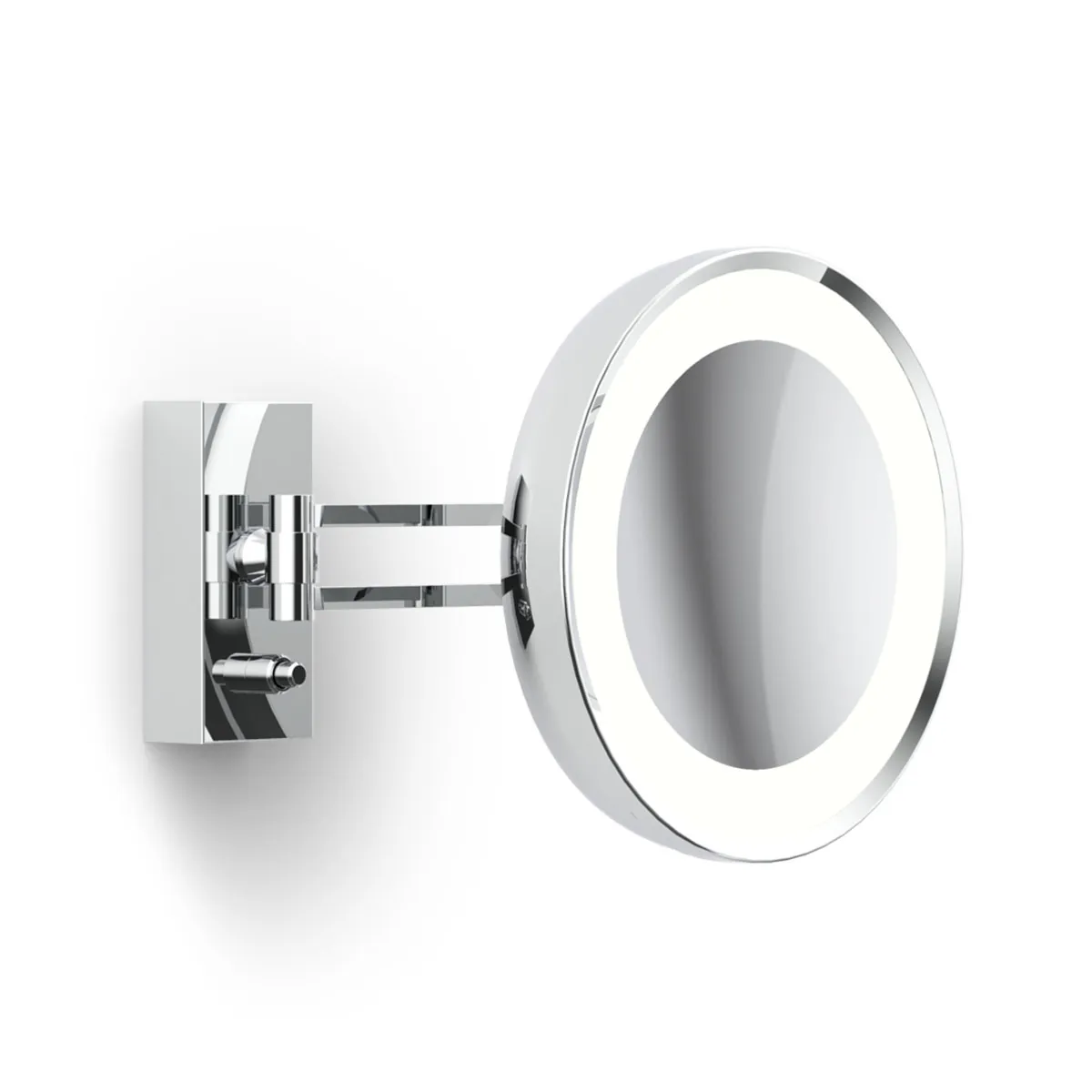 Eleganter Schminkspiegel mit Beleuchtung – Decor Walther BS 36 7x Kosmetik, Schminkspiegel mit Licht Bad, H: 22 cm, B: 30 cm, Chrom, 7x Vergrößerung