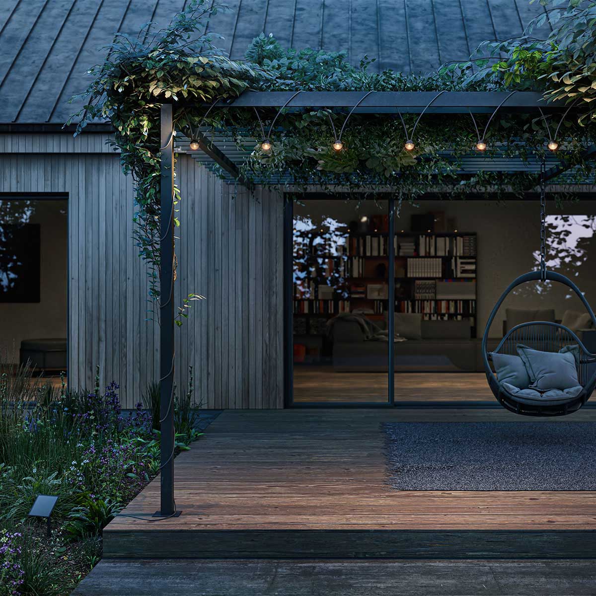 cherry bubbls solar Lichterkette, L: 770 cm mit Solarpanel