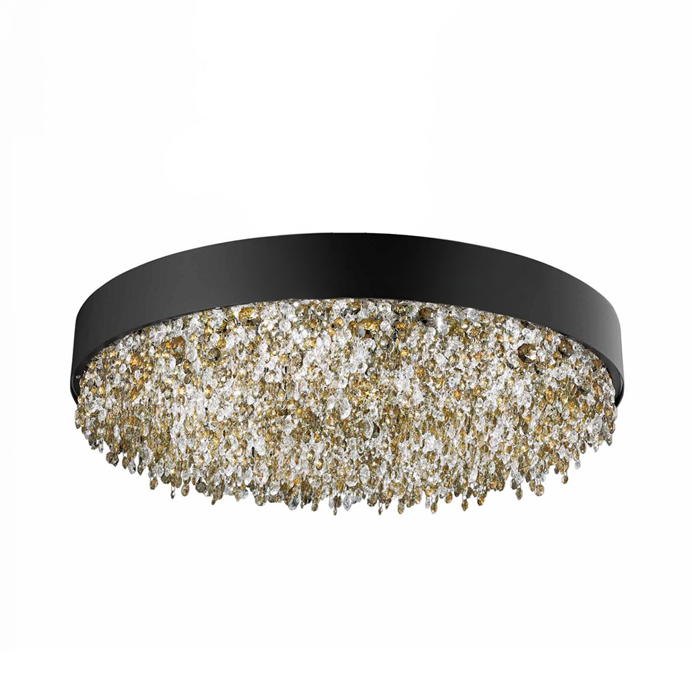 Olà PL12 120 Deckenleuchte, Schwarz matt, Ø: 120 cm, LED-Modul